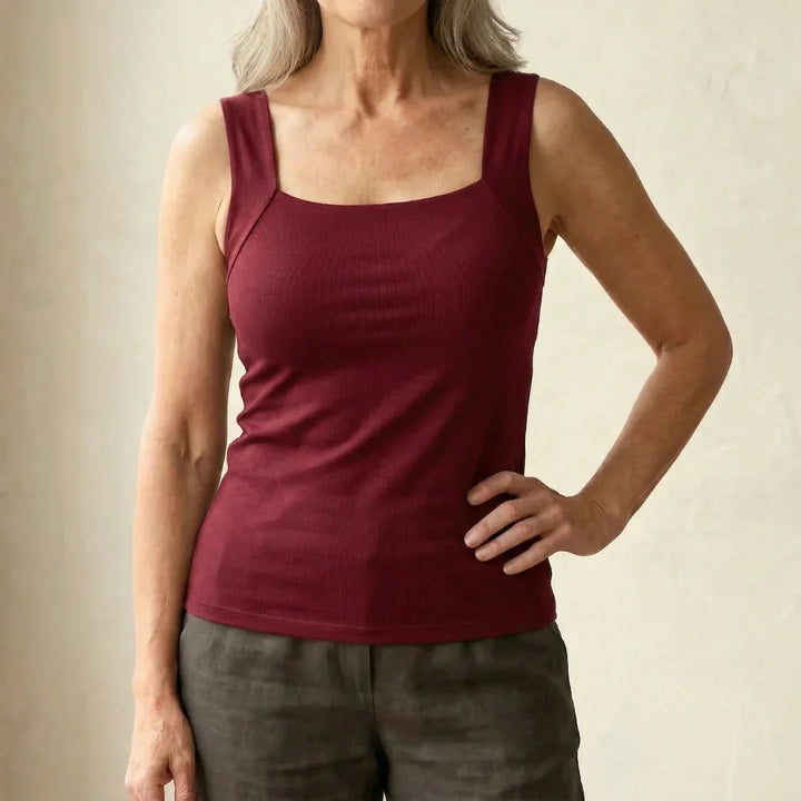 Patricia | Built In Comfort Bra Tank Top