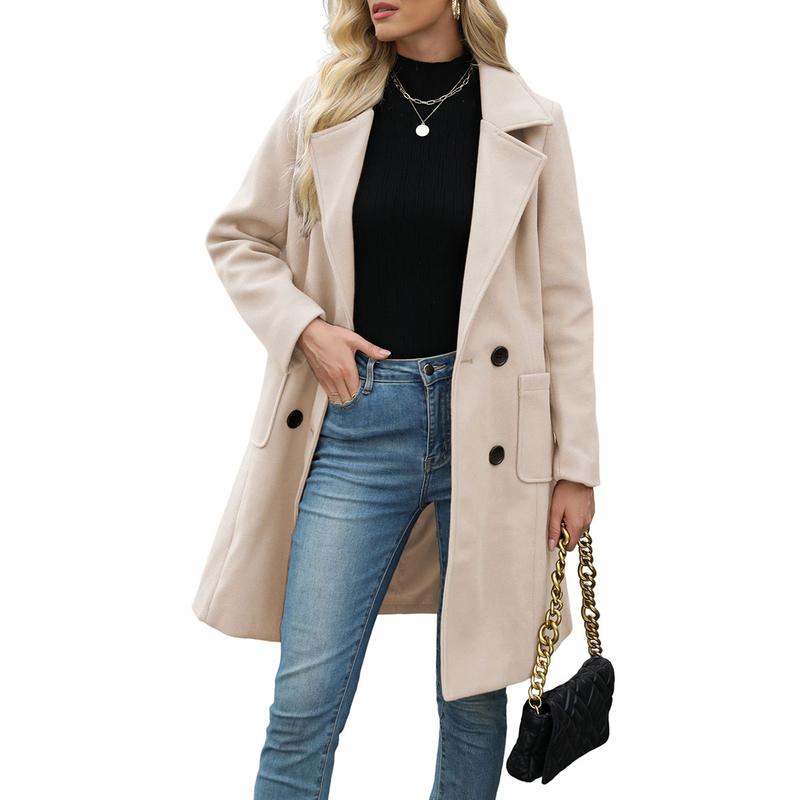 MOORE™ - Casual Wool Blend Warm Coat with Notch Lapel for Winter Wear