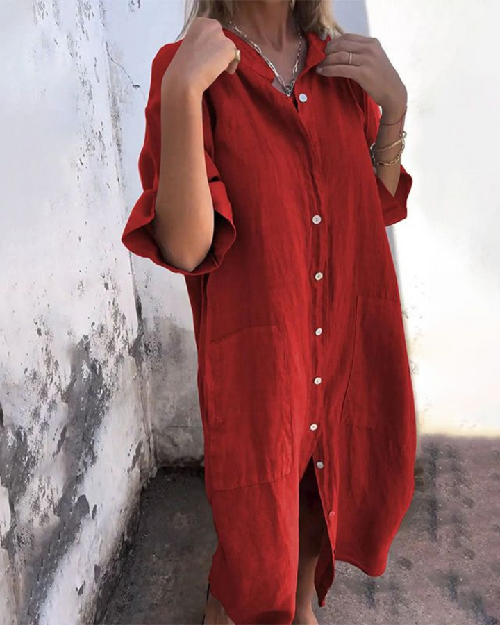Norma | Boho Shirt Dress