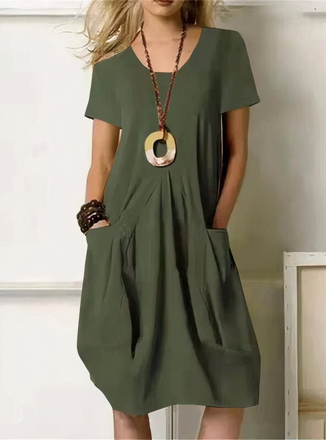 Maureen | Pocket Midi Dress
