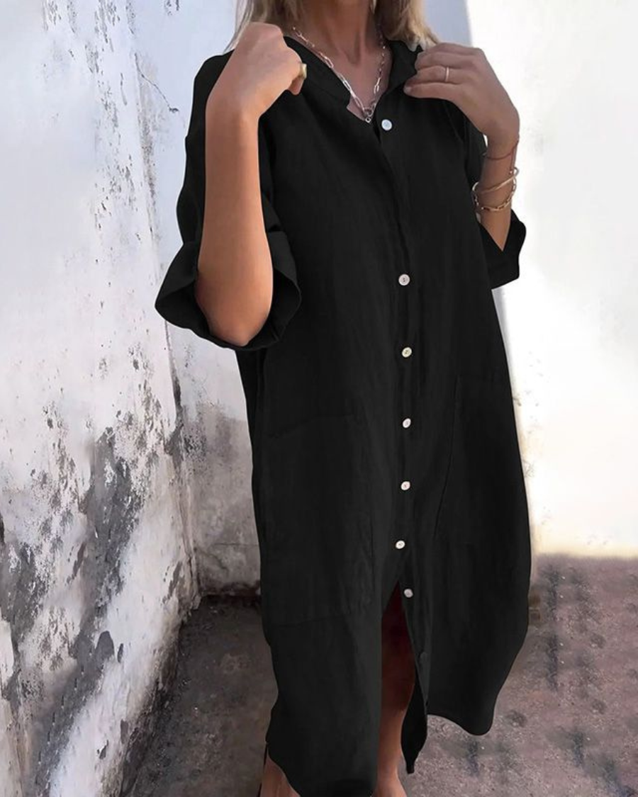 Norma | Boho Shirt Dress