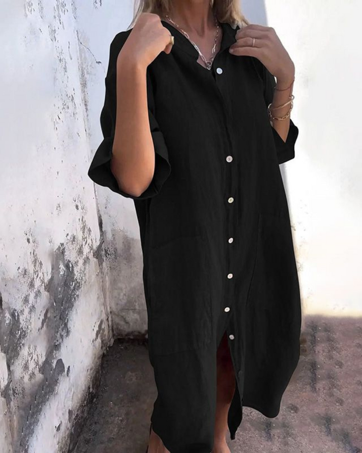 Norma | Boho Shirt Dress