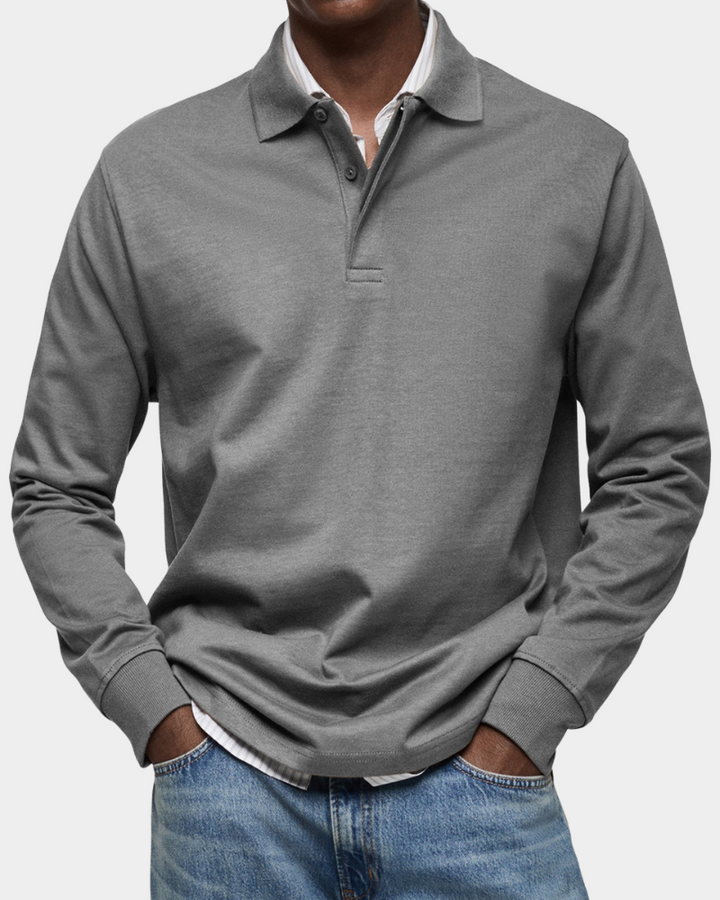 Roger | Classic Long Sleeve Polo Shirt