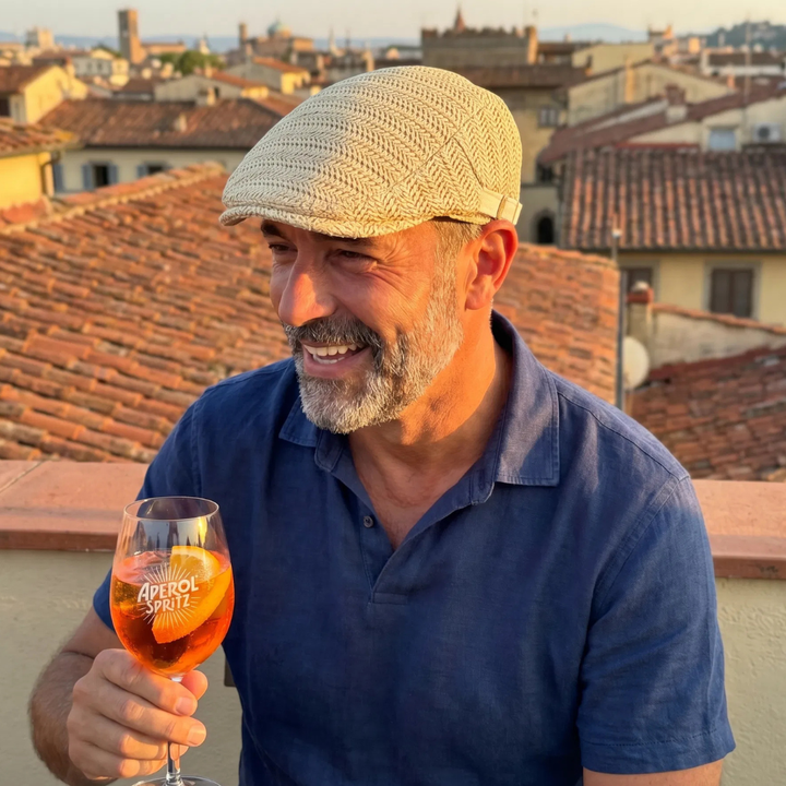 Peter | Classic Straw Flat Cap