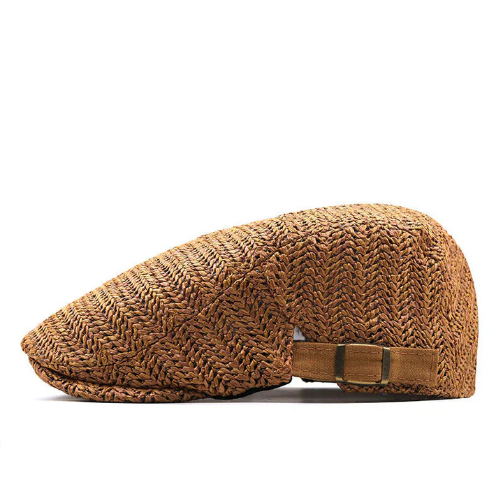 Peter | Classic Straw Flat Cap
