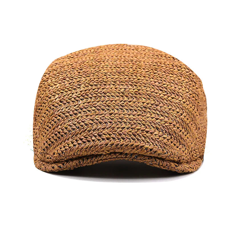 Peter | Classic Straw Flat Cap