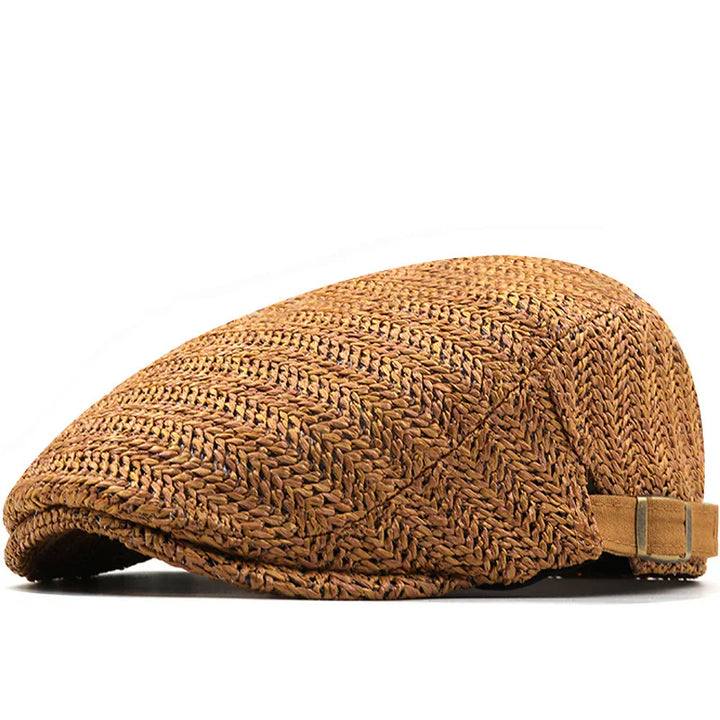 Peter | Classic Straw Flat Cap