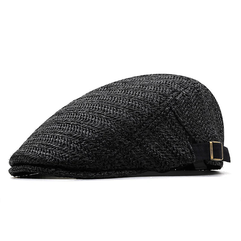 Peter | Classic Straw Flat Cap