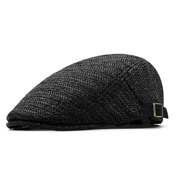 Peter | Classic Straw Flat Cap