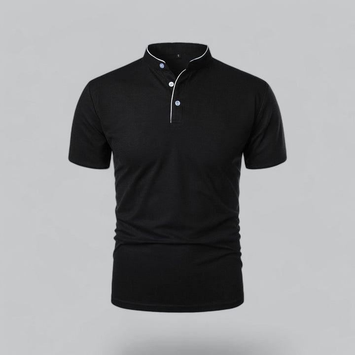 David | Collarless Polo Shirt
