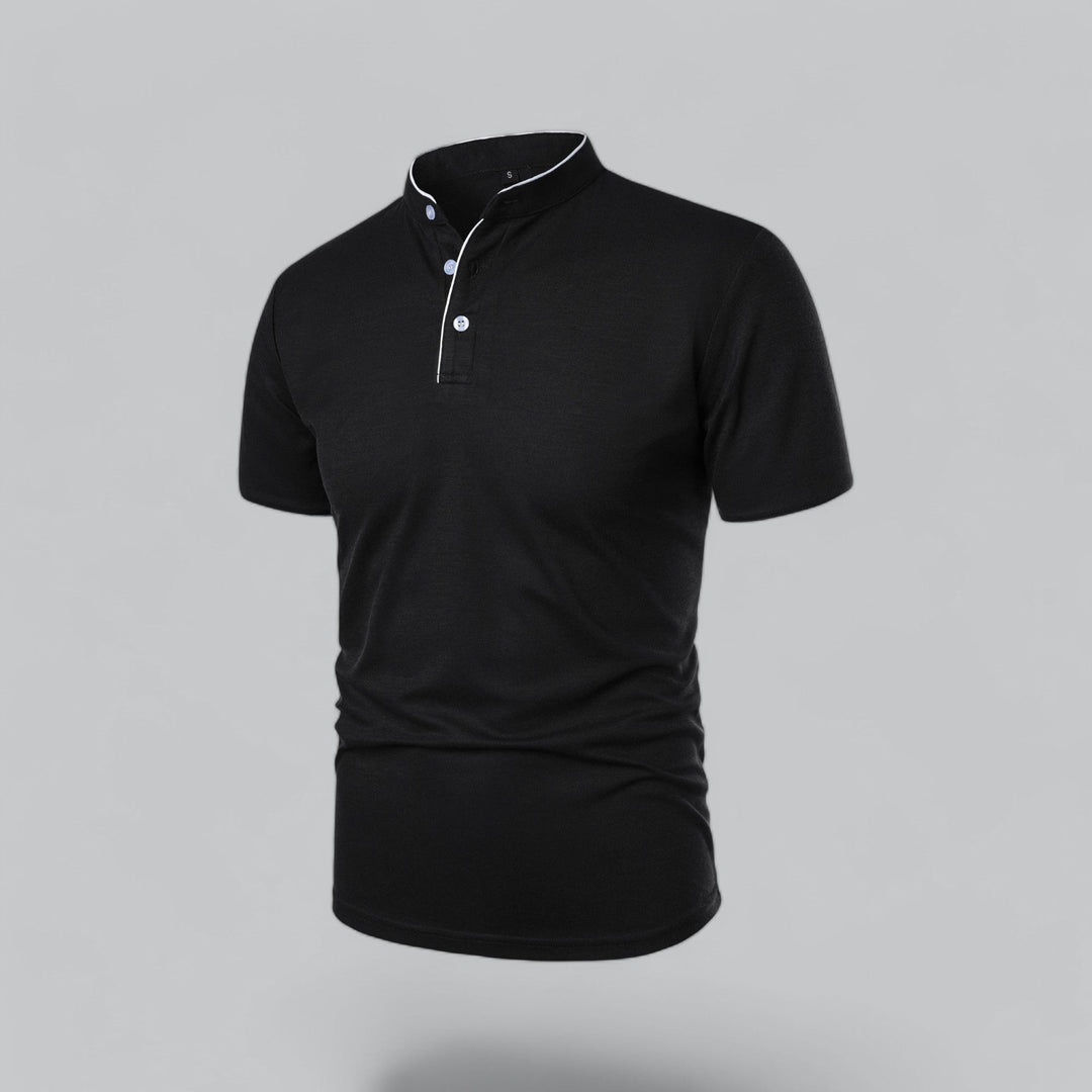 David | Collarless Polo Shirt