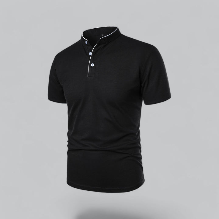 David | Collarless Polo Shirt