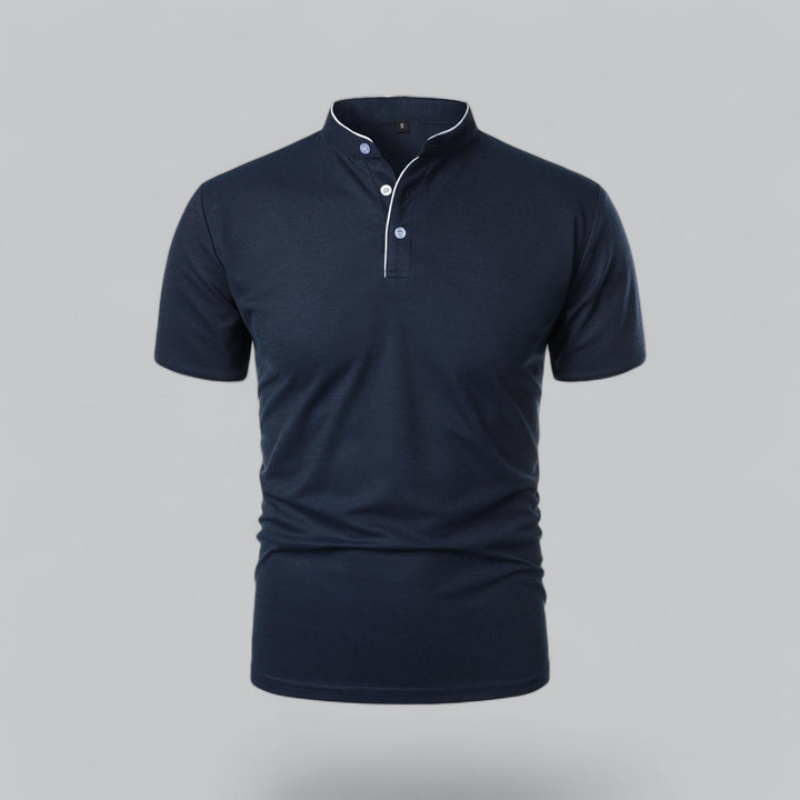 David | Collarless Polo Shirt