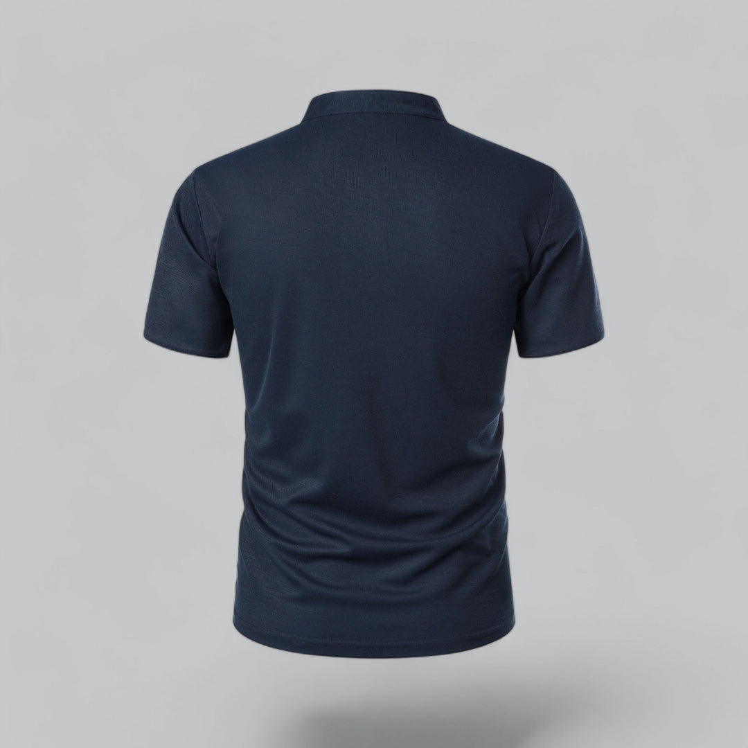 David | Collarless Polo Shirt