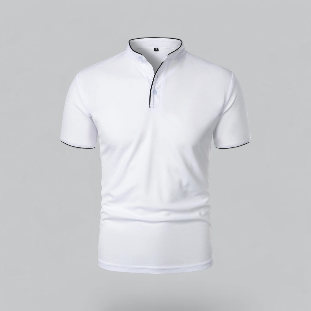 David | Collarless Polo Shirt