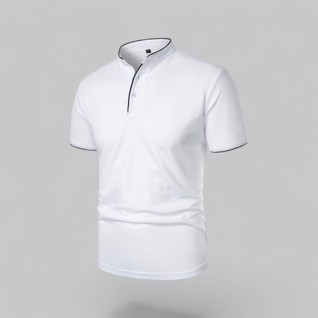 David | Collarless Polo Shirt