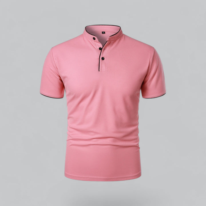 David | Collarless Polo Shirt