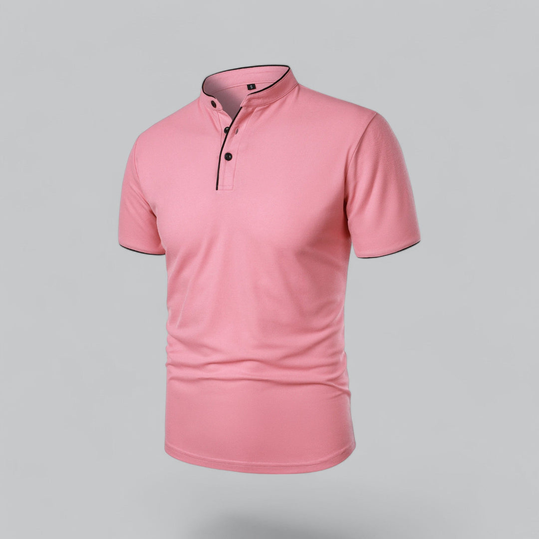 David | Collarless Polo Shirt