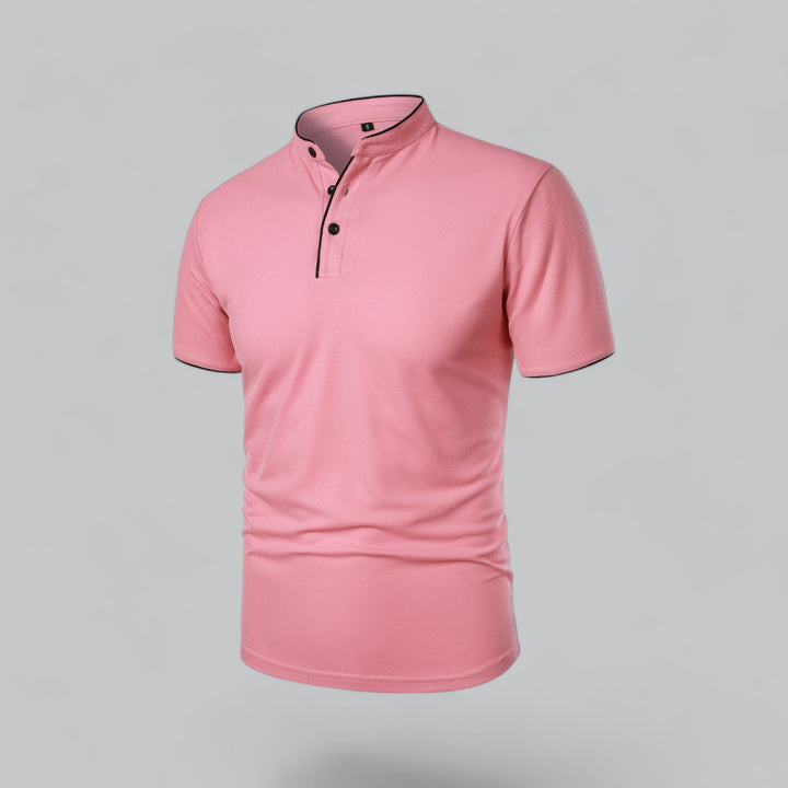 David | Collarless Polo Shirt