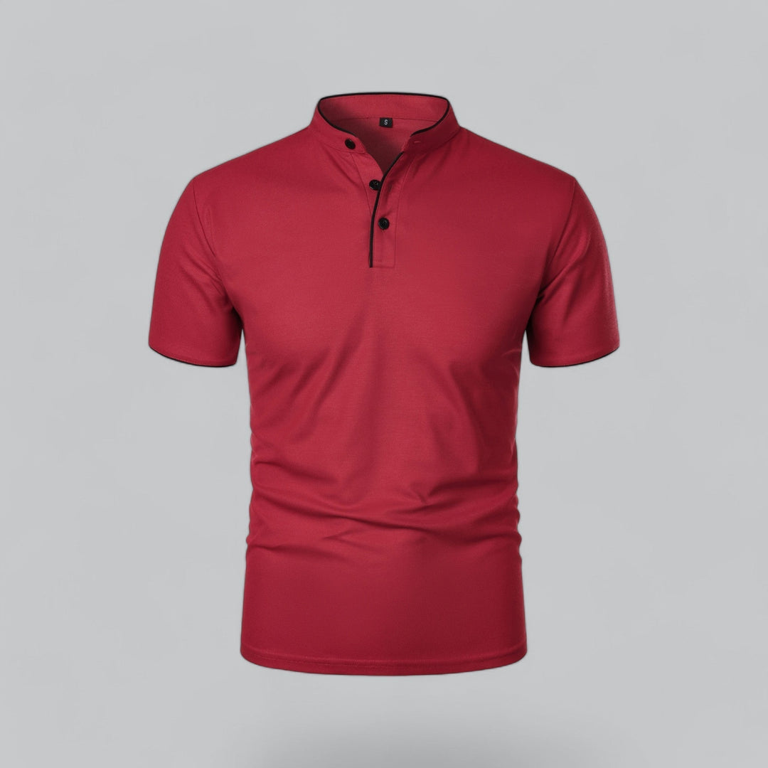 David | Collarless Polo Shirt