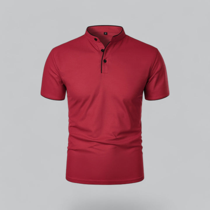 David | Collarless Polo Shirt