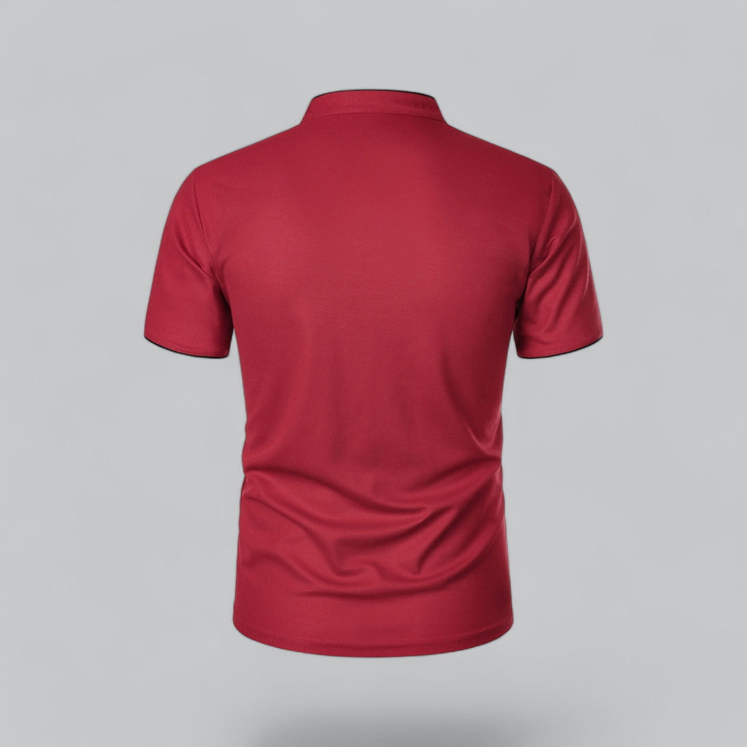 David | Collarless Polo Shirt