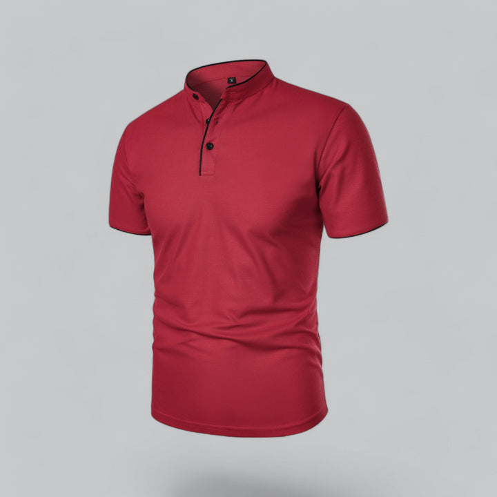 David | Collarless Polo Shirt