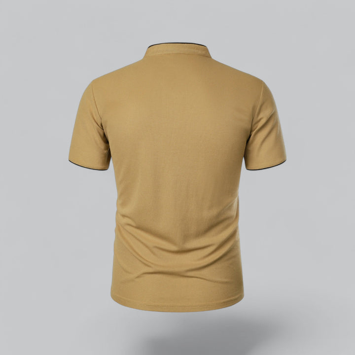 David | Collarless Polo Shirt