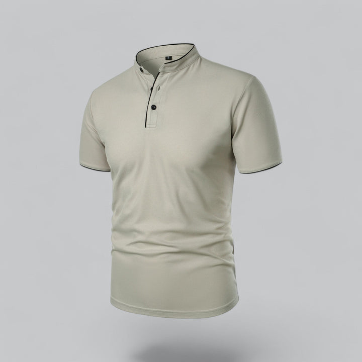 David | Collarless Polo Shirt