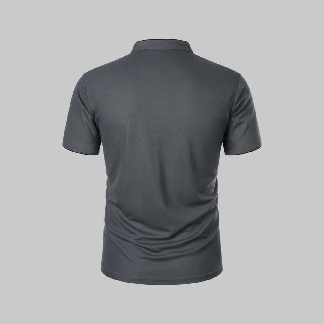 David | Collarless Polo Shirt
