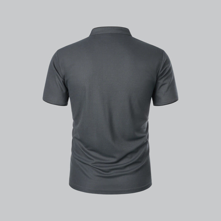 David | Collarless Polo Shirt