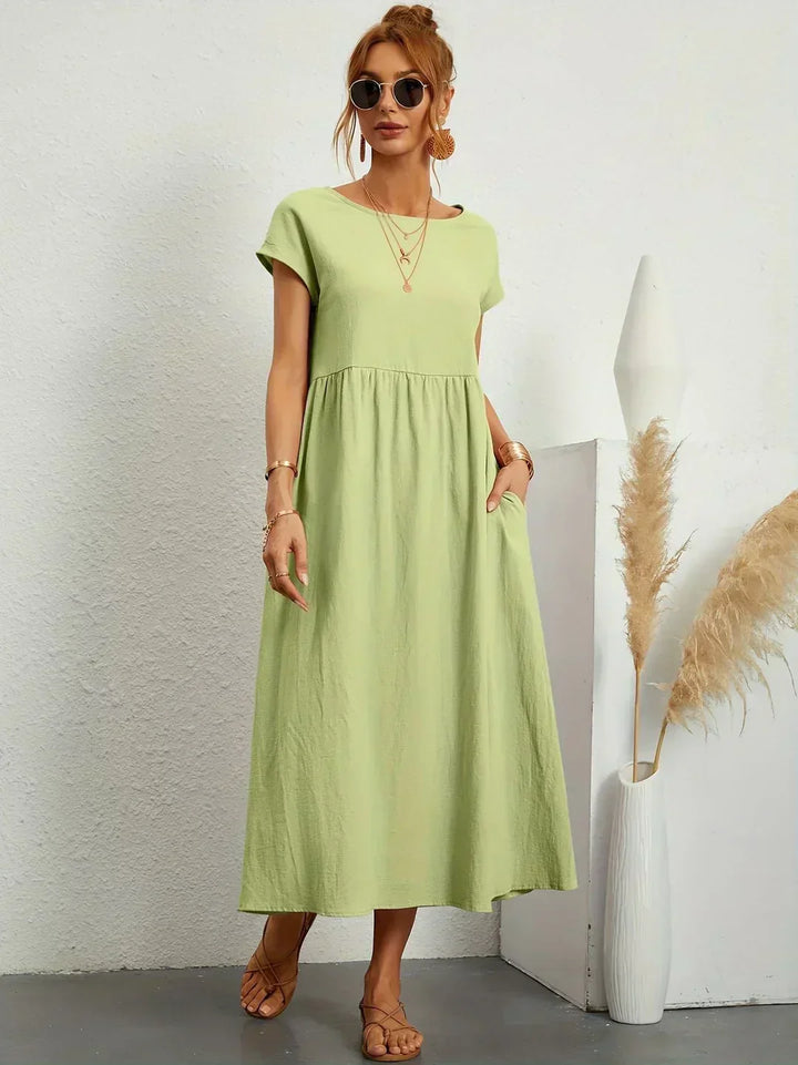 Diana | Fluid Midi Dress Timeless Elegance