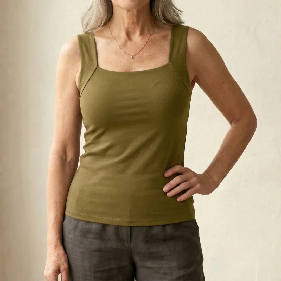 Patricia | Built In Comfort Bra Tank Top
