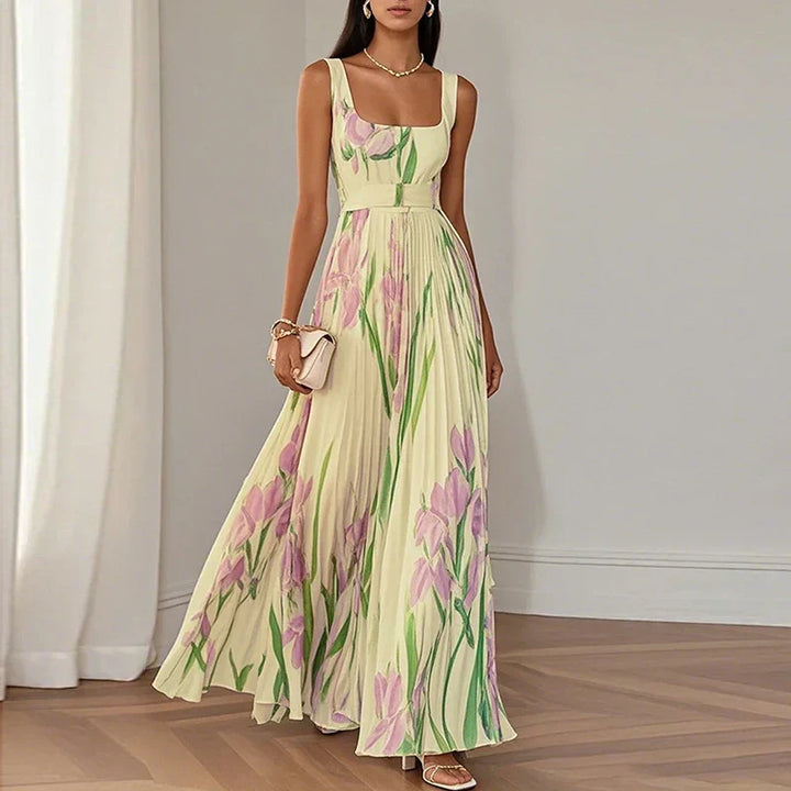 Gillian | Floral A Line Maxi Dress