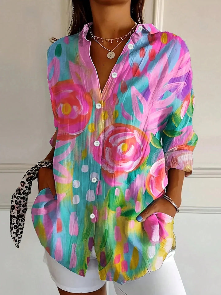 Dorothy | Colourful Blouse with Playful Print