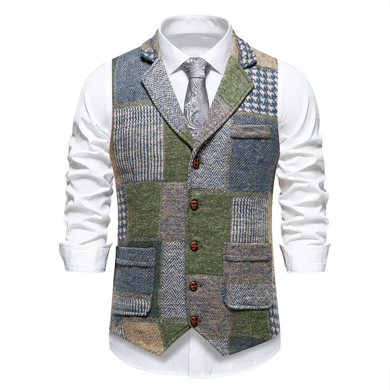 John | Checked Men's Gilet