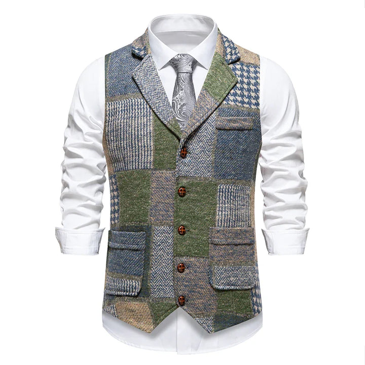 John | Checked Men's Gilet