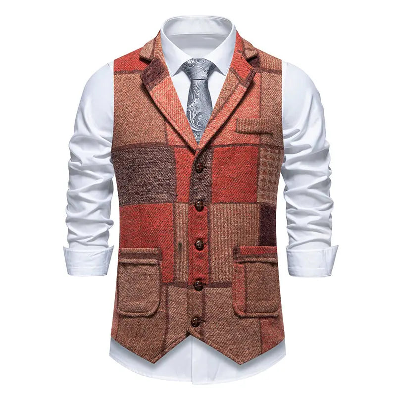 John | Checked Men's Gilet