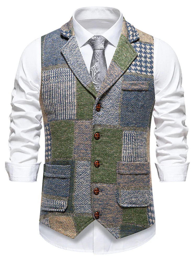 John | Checked Men's Gilet