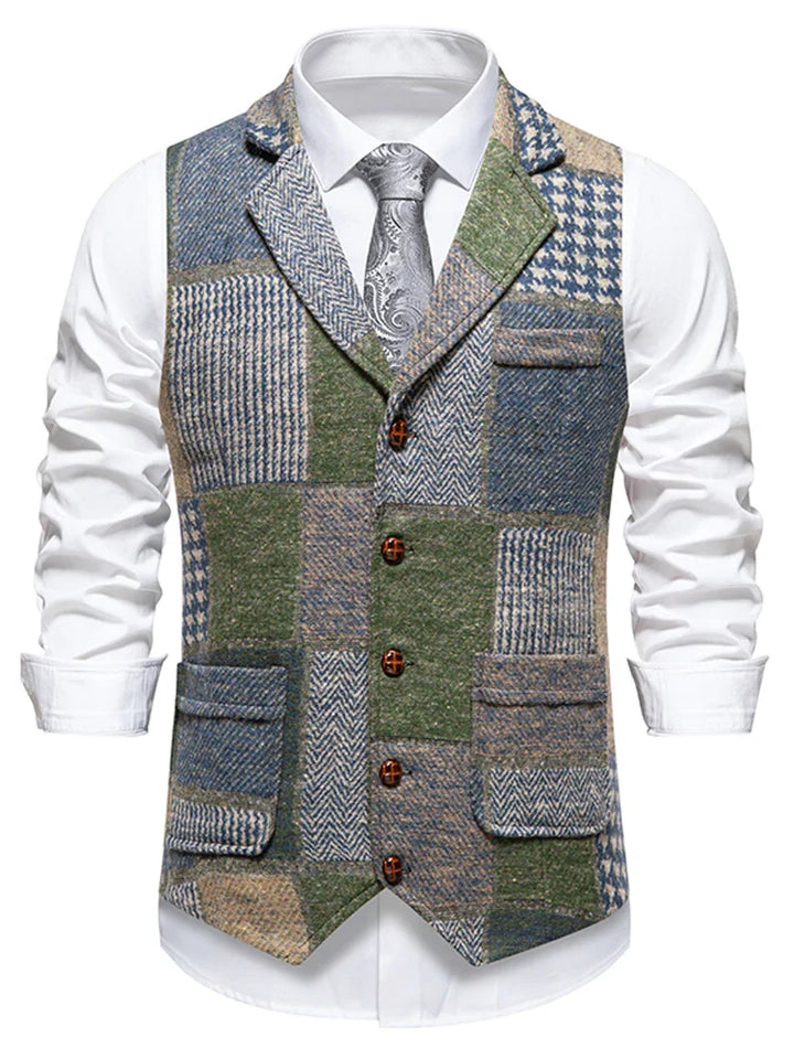 John | Checked Men's Gilet