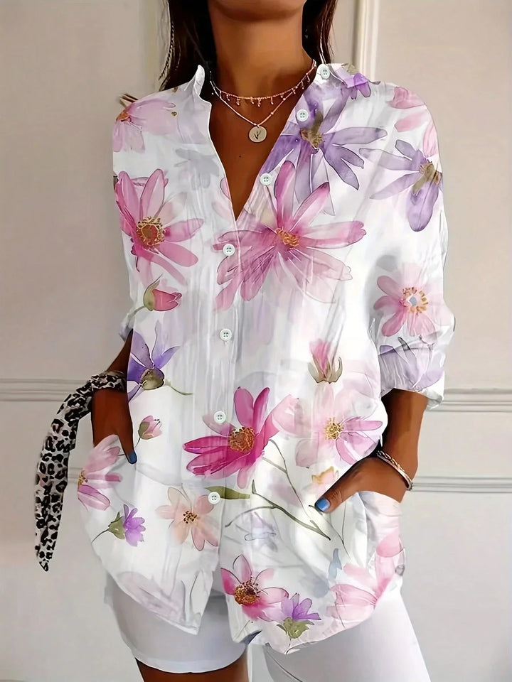 Dorothy | Colourful Blouse with Playful Print