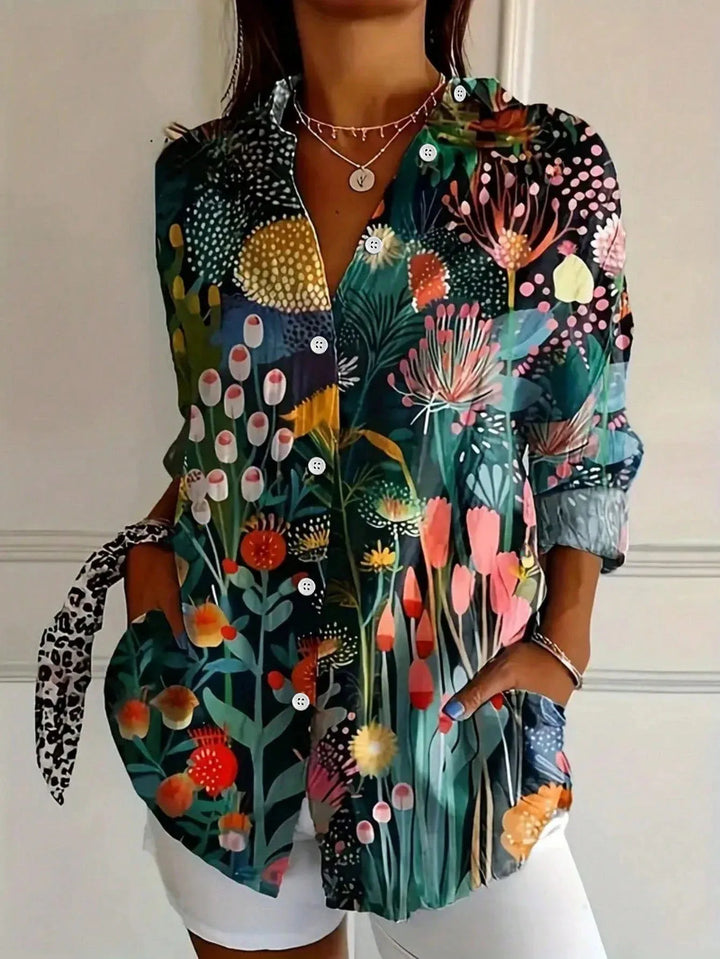 Dorothy | Colourful Blouse with Playful Print