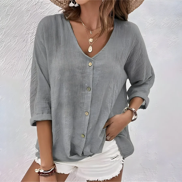Vivienne | Relaxed Button Up Blouse