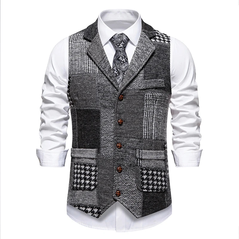 John | Checked Men's Gilet