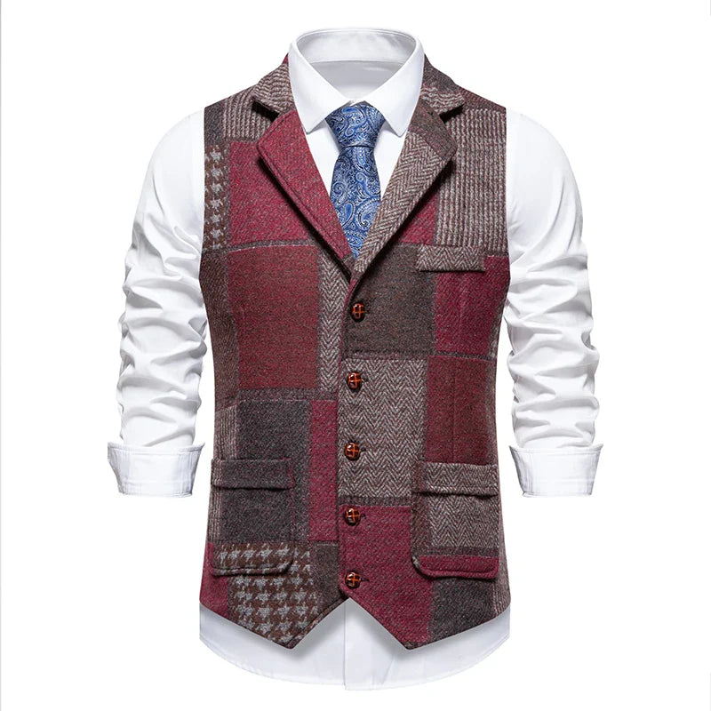 John | Checked Men's Gilet