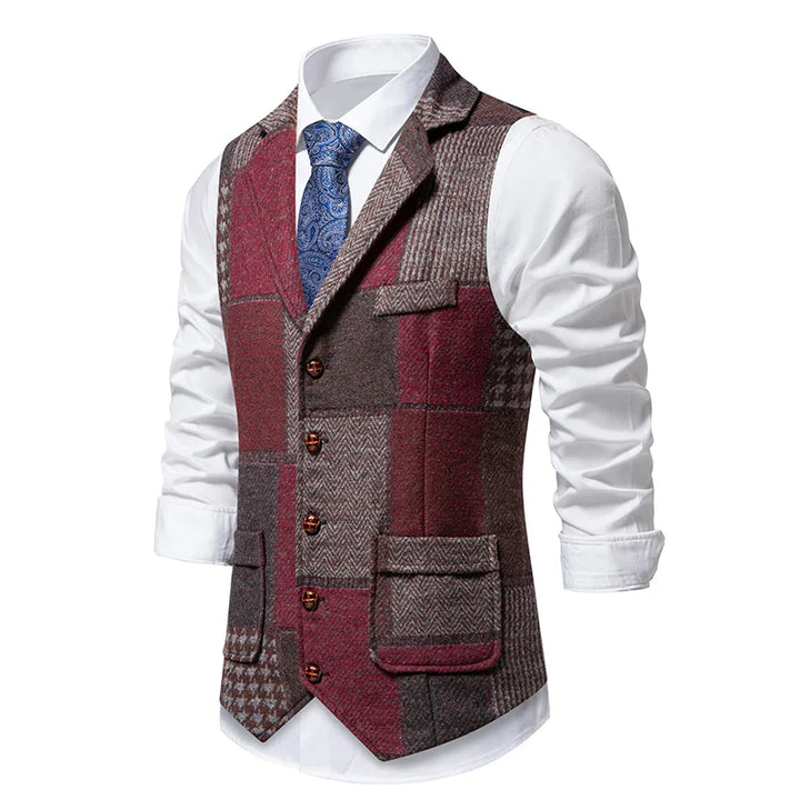 John | Checked Men's Gilet