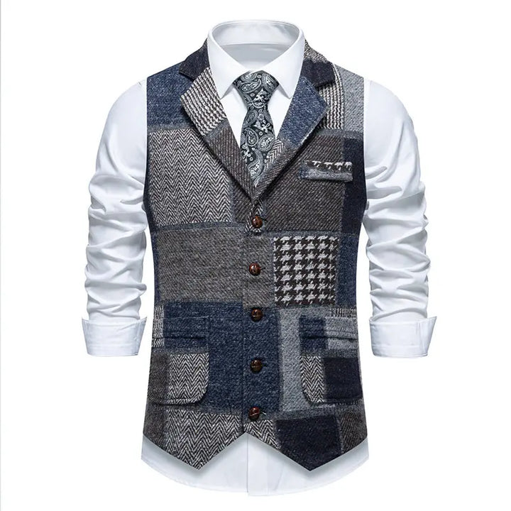 John | Checked Men's Gilet