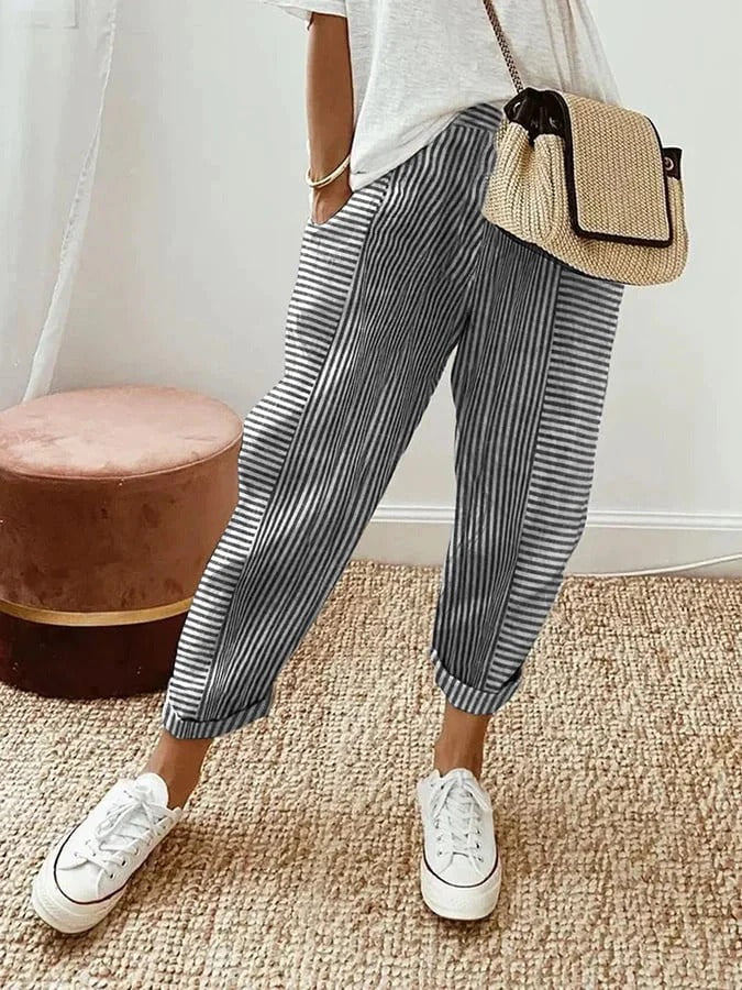 Vera | Striped Trousers