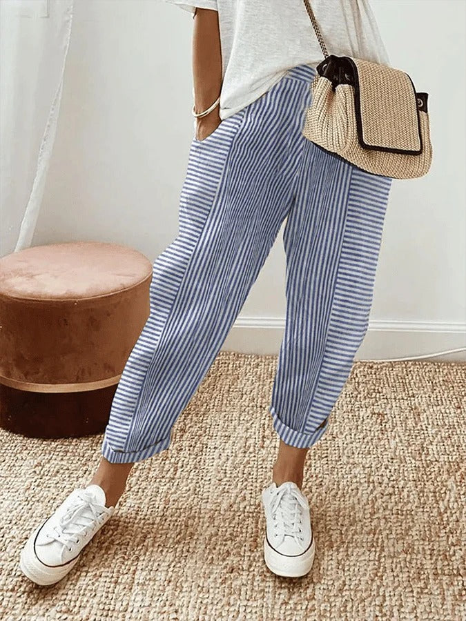 Vera | Striped Trousers