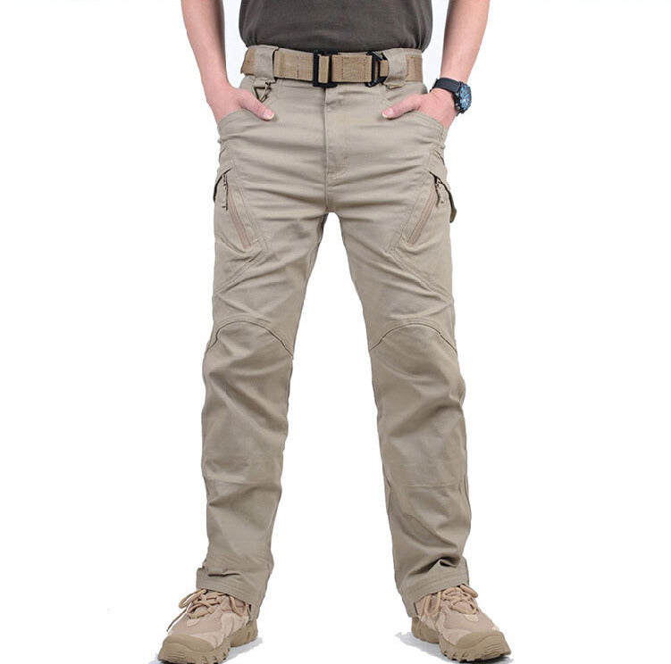 Men's Tactical Cargo Trousers with Adjustable Waistband